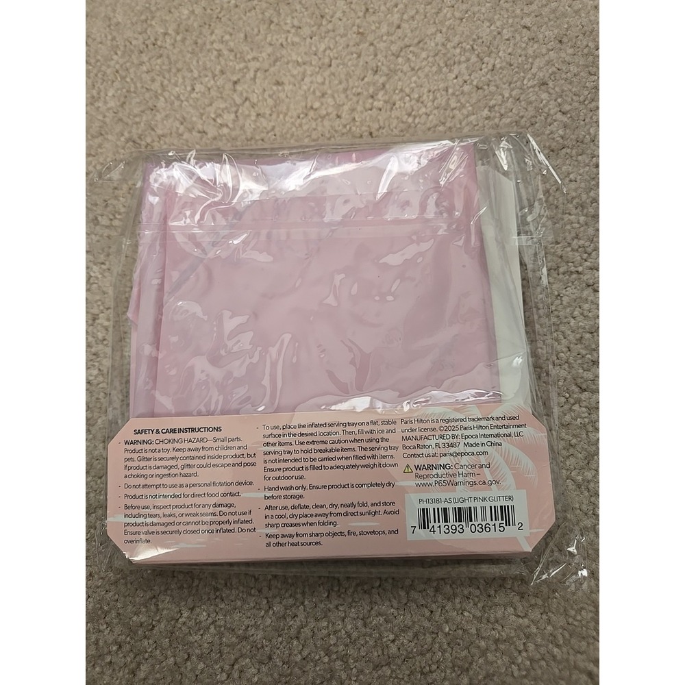 Paris Hilton Inflatable Heart Shaped Drink Holders Lightweight & Portable NEW - Picture 2 of 4
